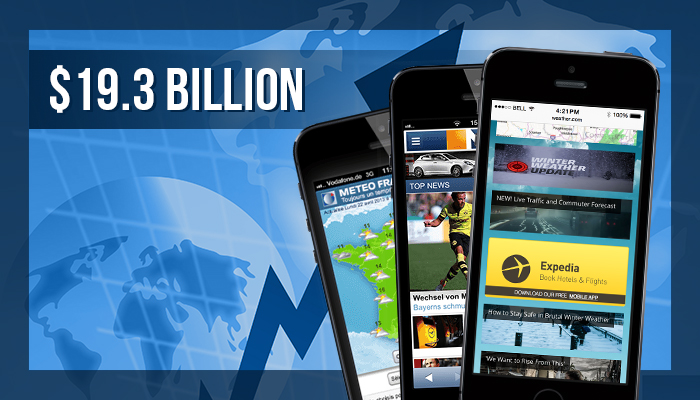 Report Global Mobile Ad Revenue Hit 19.3B In 2013